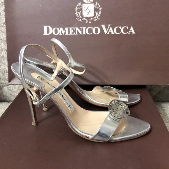 🌺HIGH HEELS DOMENICO VACCA SANDALS SIZE 40 - Picture 3 of 8